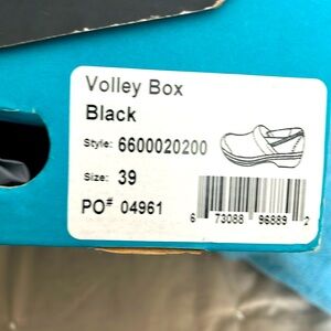 Dansko Volley sporty clogs, black sz 39